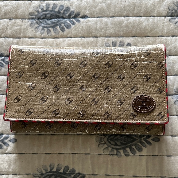 Gucci Brown Monogram Long Wallet As Is - Picture 1 of 7